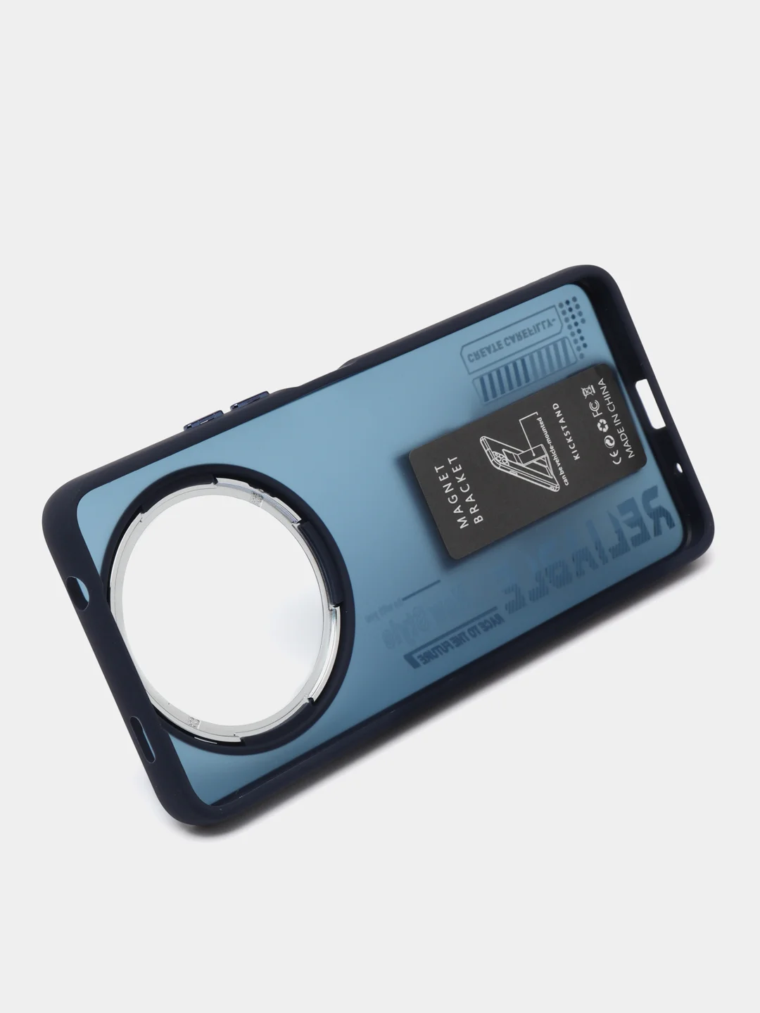 Темно-синий чехол с подставкой на Xiaomi Redmi A3 и Poco C61 (Сяоми Редми А3 и Поко Ц61)