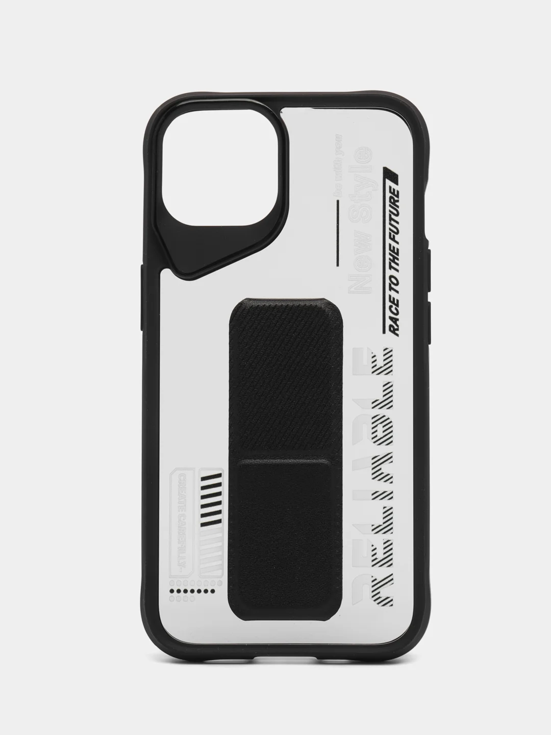 Черный чехол с подставкой на iPhone 13 (Айфон 13)
