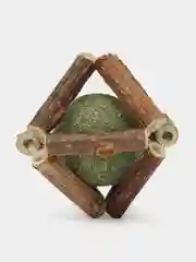 Игрушка для кошек натуральная с кошачьей мятой и палочками мататаби для чистки зубов