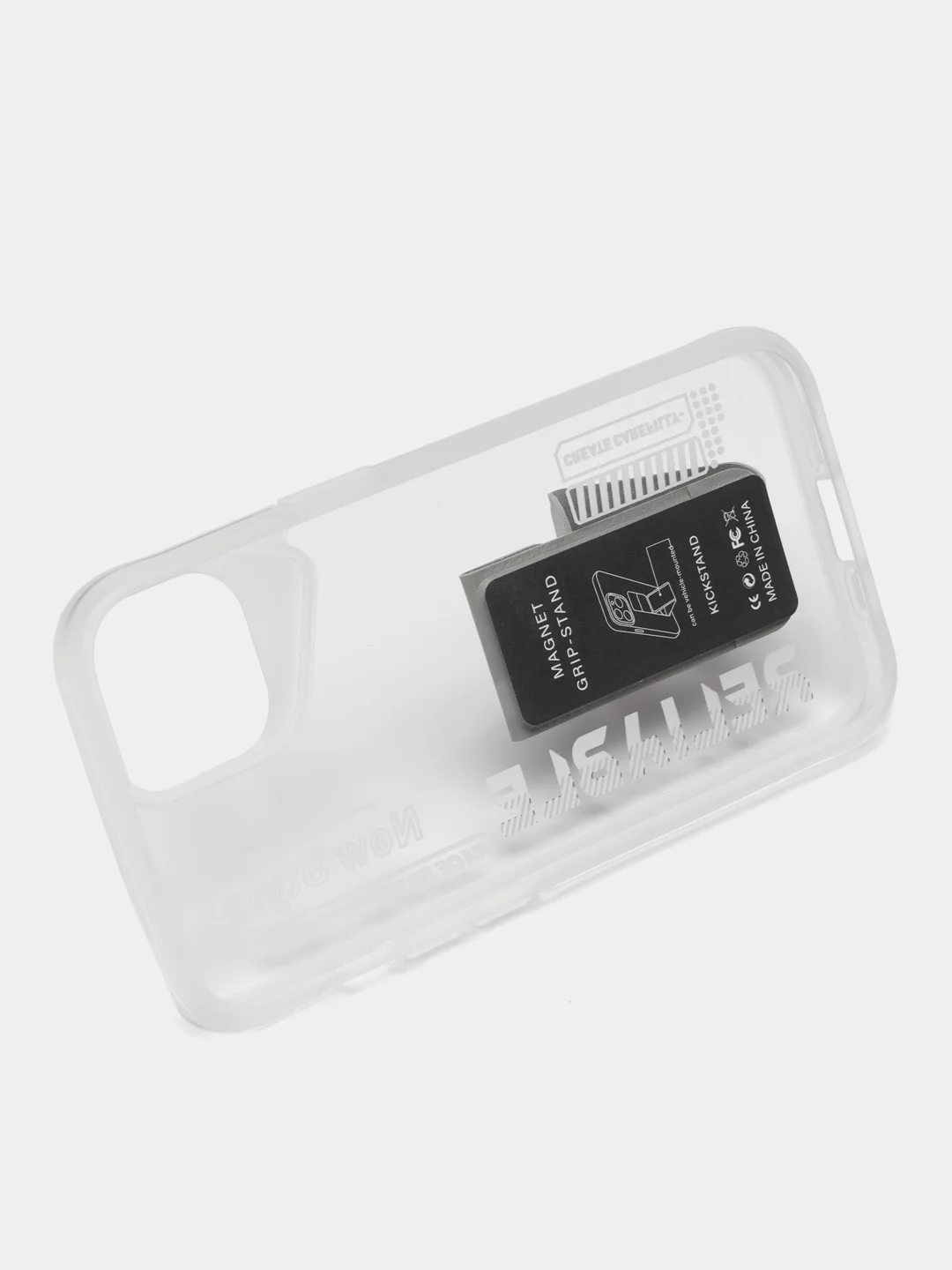 Белый чехол с подставкой на iPhone 13 (Айфон 13)