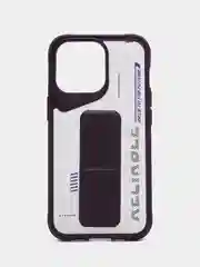 Фиолетовый чехол с подставкой на iPhone 13 Pro (Айфон 13 Про)