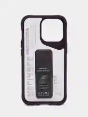 Фиолетовый чехол с подставкой на iPhone 13 Pro (Айфон 13 Про)