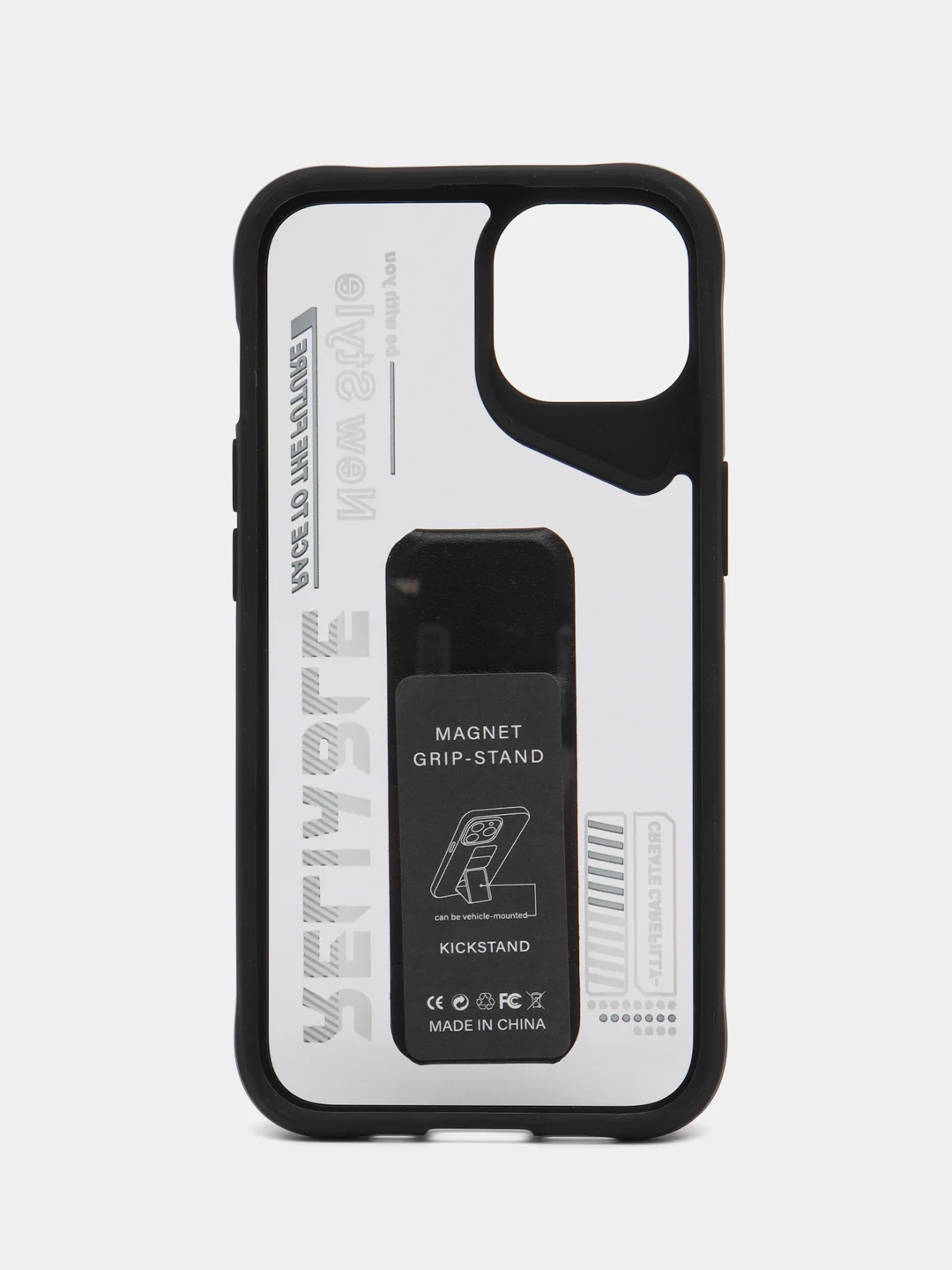 Черный чехол с подставкой на iPhone 14 (Айфон 14)
