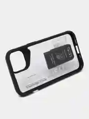 Черный чехол с подставкой на iPhone 14 (Айфон 14)