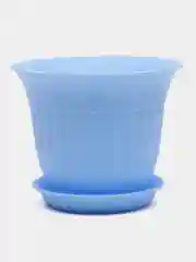 Голубой горшок цветочный "Дубок"