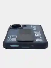 Темно-синий чехол с подставкой на Xiaomi Redmi 13C и Poco C65 (Сяоми Редми 13Ц и Поко Ц65)