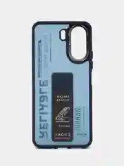 Темно-синий чехол с подставкой на Xiaomi Redmi 13C и Poco C65 (Сяоми Редми 13Ц и Поко Ц65)