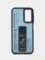 Темно-синий чехол с подставкой на Samsung A14 (Самсунг А14)