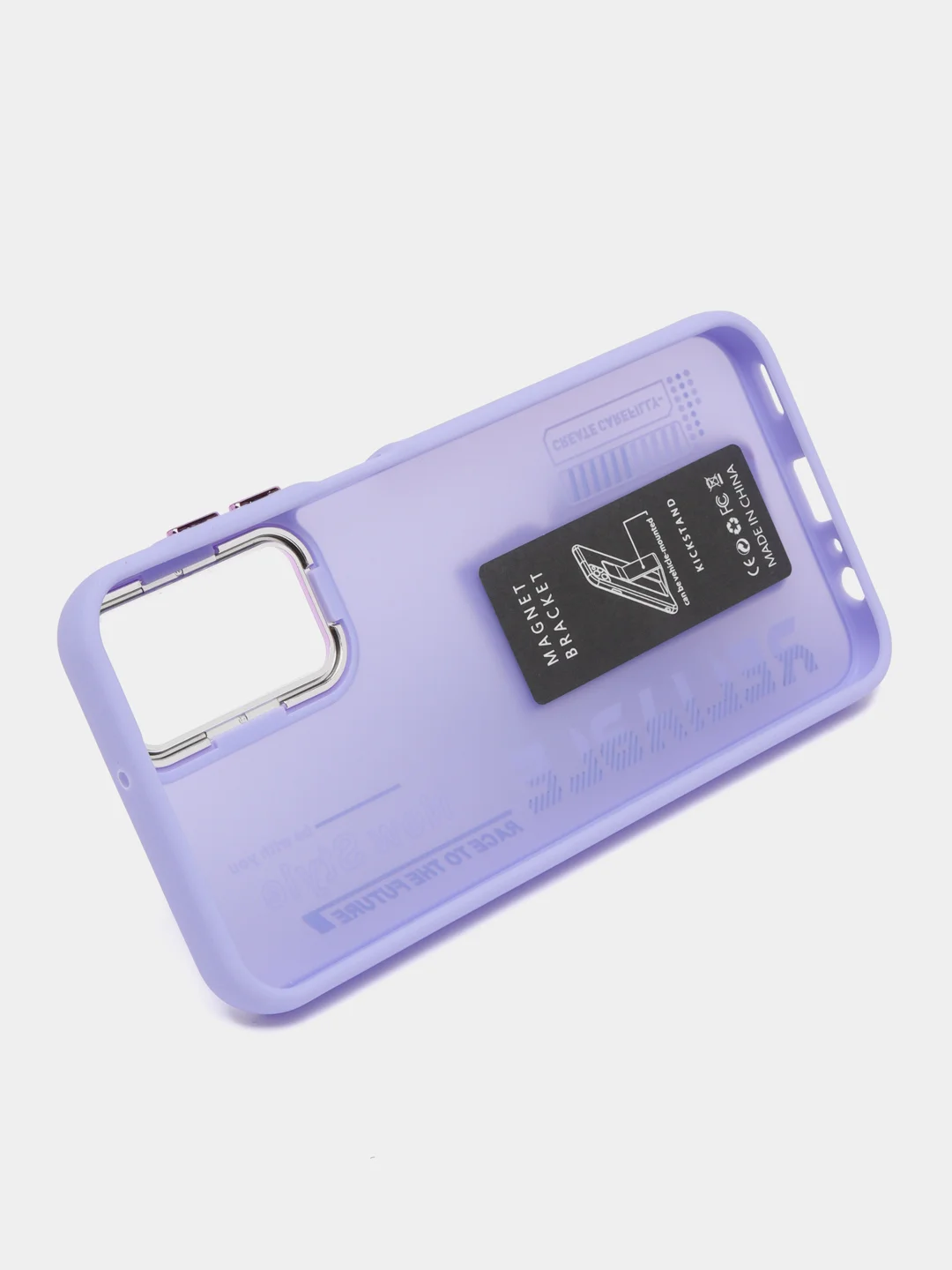 Лавандовый чехол с подставкой на Samsung A15 (Самсунг А15)