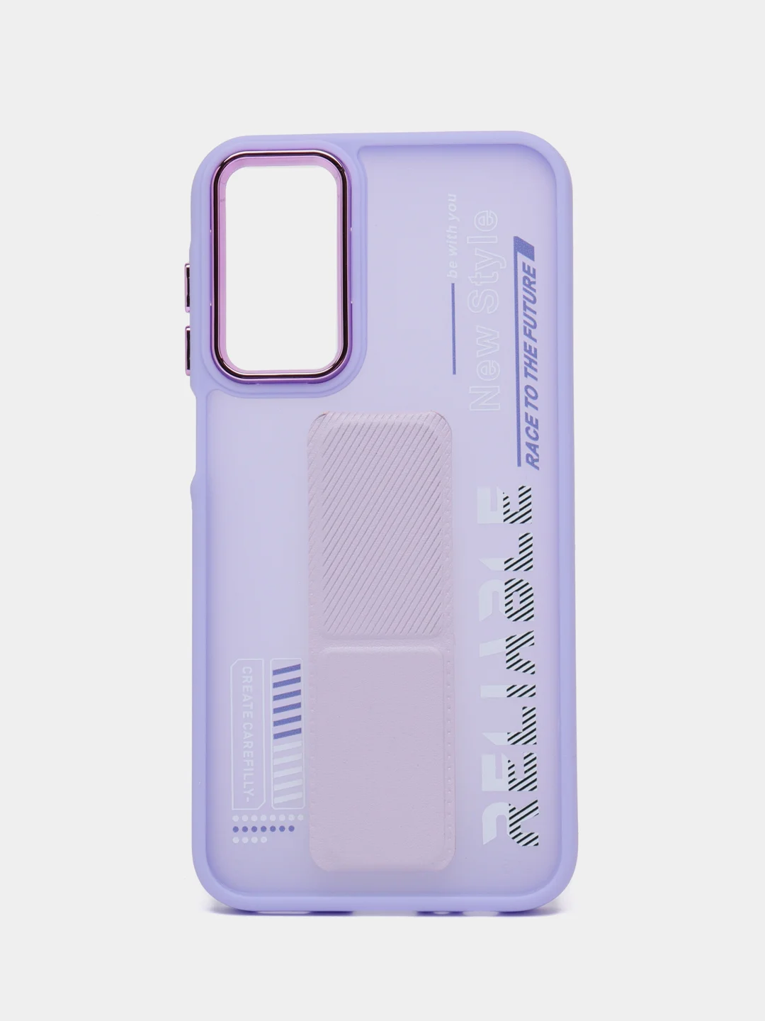 Лавандовый чехол с подставкой на Samsung A15 (Самсунг А15)