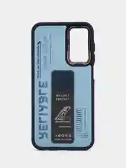 Темно-синий чехол с подставкой на Samsung A15 (Самсунг А15)