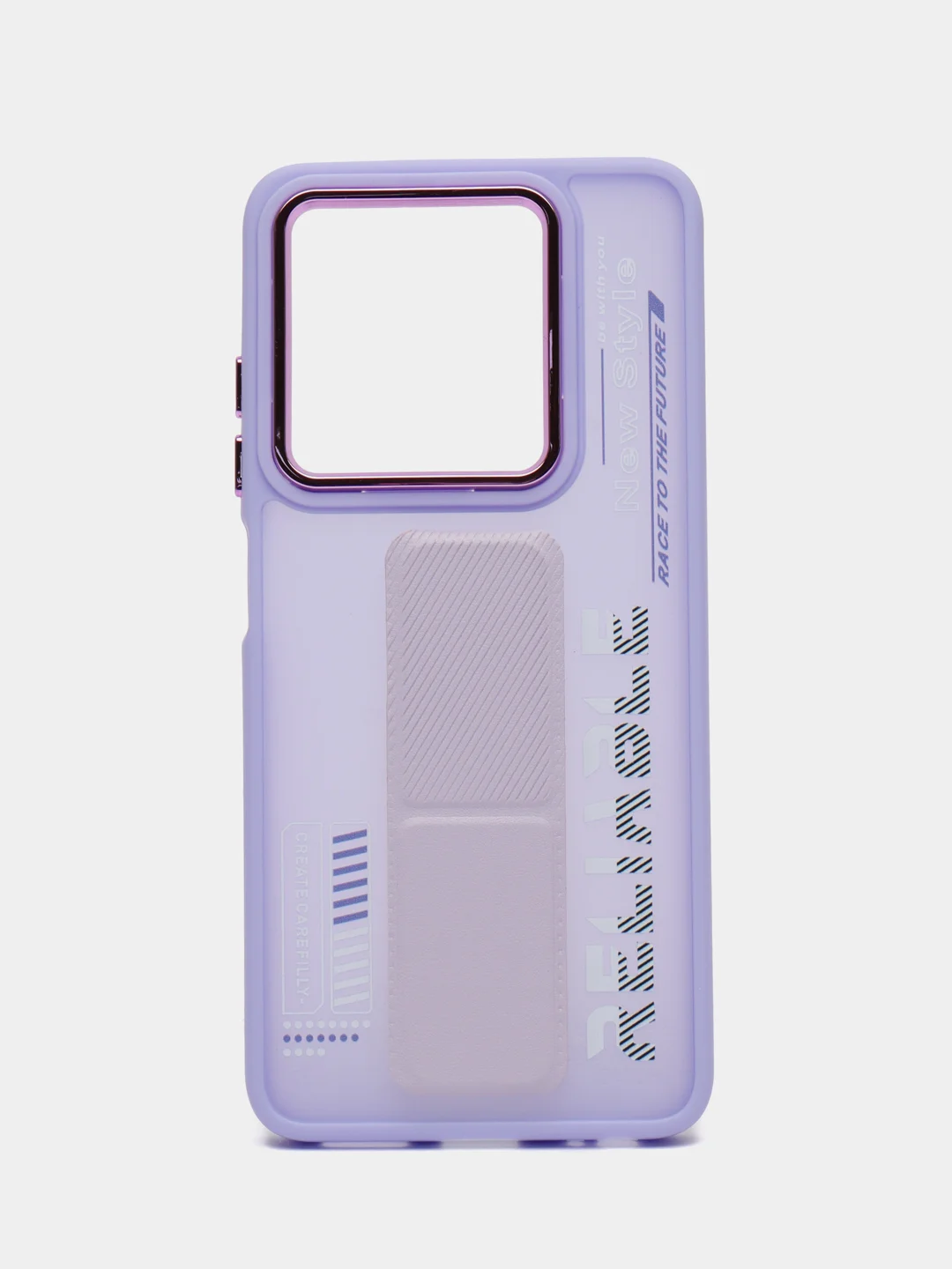 Лавандовый чехол с подставкой на Tecno Spark 20, Spark 20C и Tecno Spark Go 2024