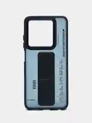 Темно-синий чехол с подставкой на Tecno Spark 20, Spark 20C и Tecno Spark Go 2024