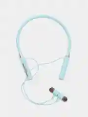 Голубой беспроводные наушники, спортивные, на шею, Bluetooth