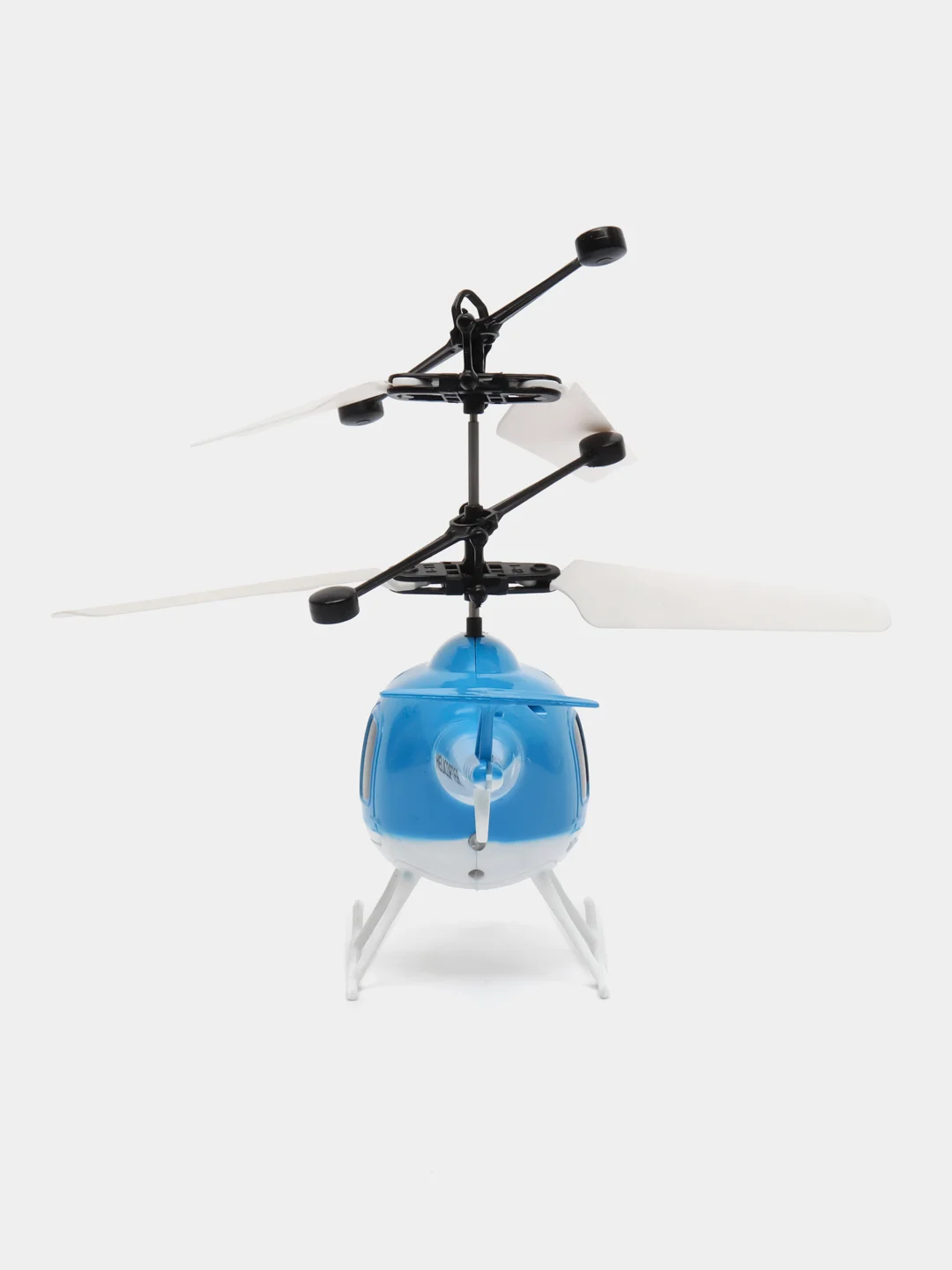 Синий радиоуправляемый детский вертолет Induction Helicopter с пультом управления