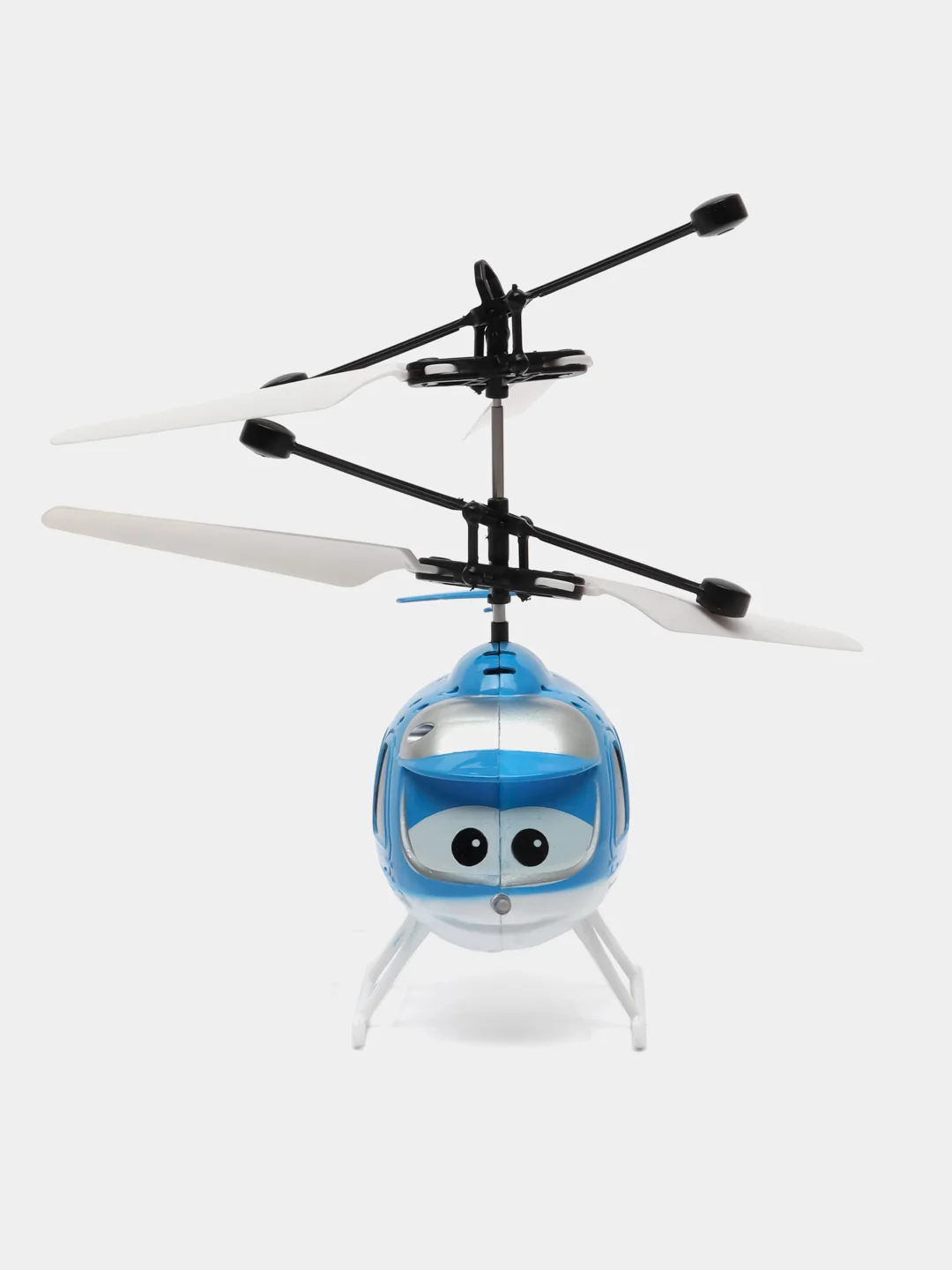 Синий радиоуправляемый детский вертолет Induction Helicopter с пультом управления