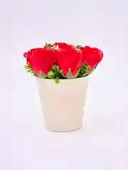 Букет из мыла, красные розы пенные
