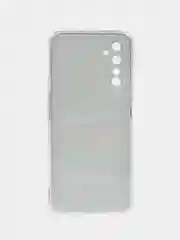 Фиолетовый силиконовый чехол на Realme 6 Pro / Реалми 6 Про прозрачный, с рисунком, защита камеры