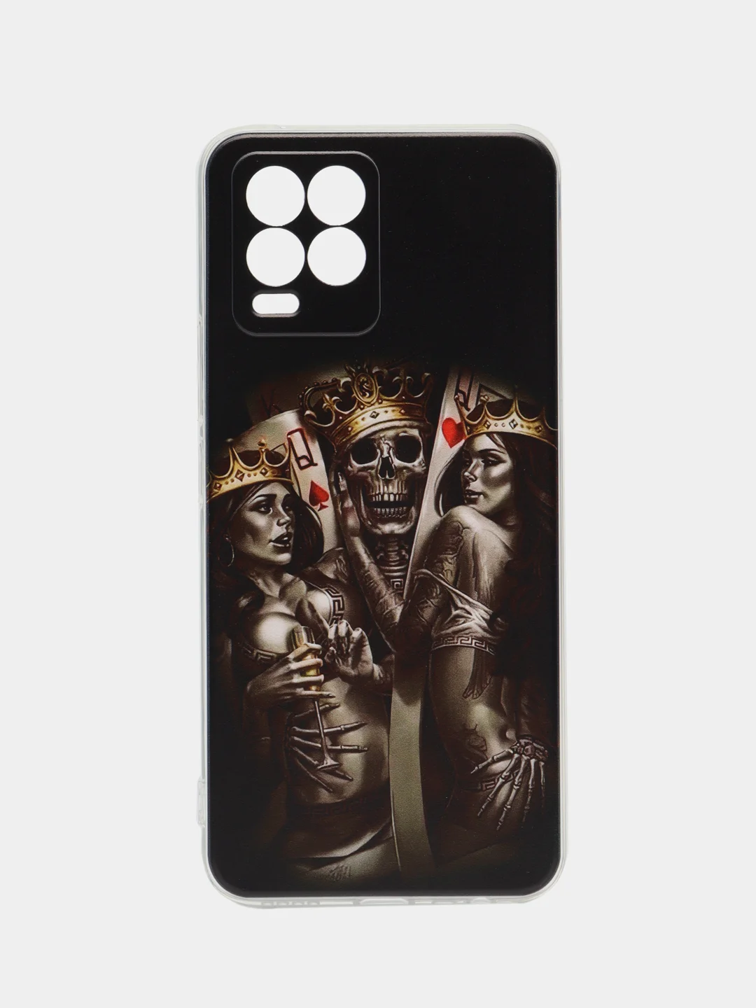 Оливковый чехол на Oppo Realme 8/8 Pro / Реалми 8/8 Про прозрачный, с рисунком, защита камеры