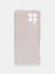 Пурпурный чехол на Oppo Realme 8/8 Pro / Реалми 8/8 Про прозрачный, с рисунком, защита камеры