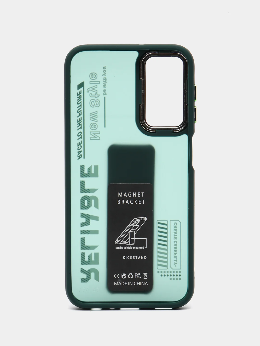 Зеленый чехол с подставкой на Samsung A24 (Самсунг А24)