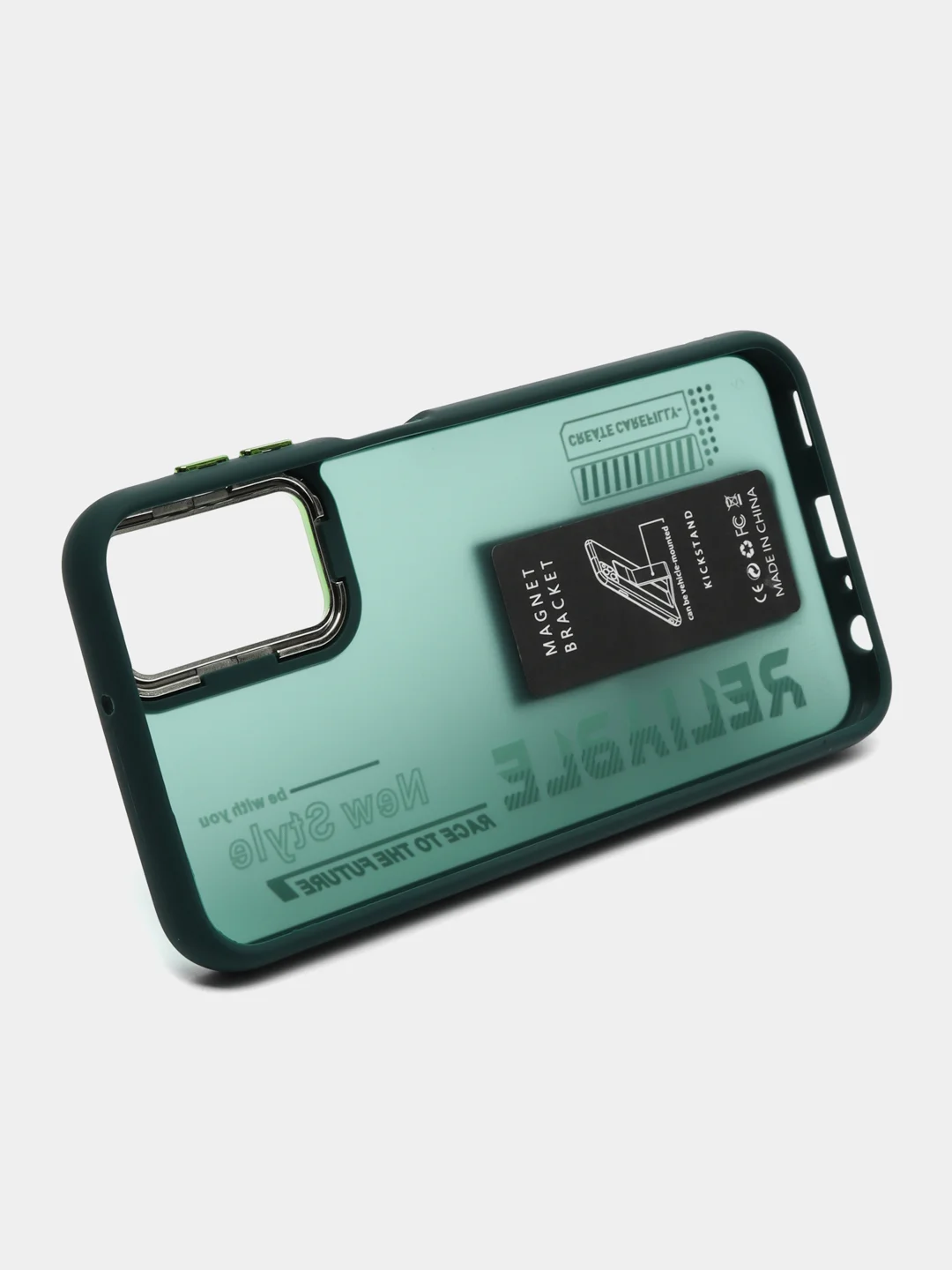 Зеленый чехол с подставкой на Samsung A24 (Самсунг А24)