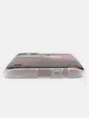 Кораллово-розовый чехол на Oppo Realme C21Y/C25Y / Реалми C21Y/C25Y прозрачный, с рисунком, защита камеры