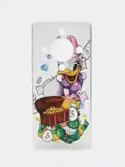 Конфетный силиконовый чехол на Honor X9A / Хонор X9A прозрачный, с рисунком, защита камеры