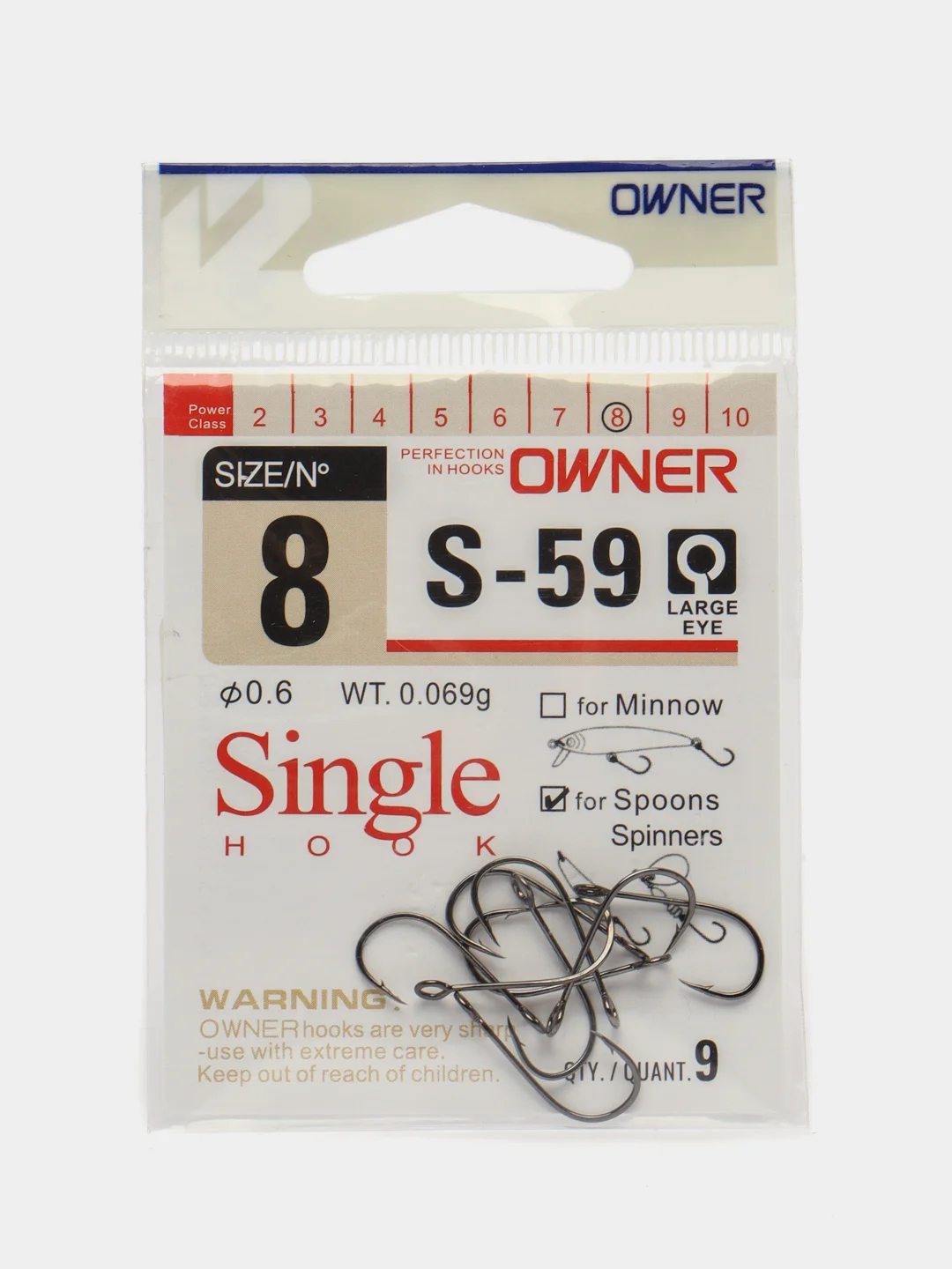 Крючки OWNER Single (S-59)