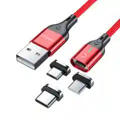 USB кабель магнинтный 4 пин для быстрой зарядки и передачи данных CharGuide Slim line 3.0