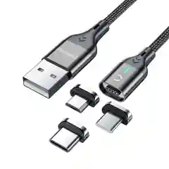 USB кабель магнинтный 4 пин для быстрой зарядки и передачи данных CharGuide Slim line 3.0