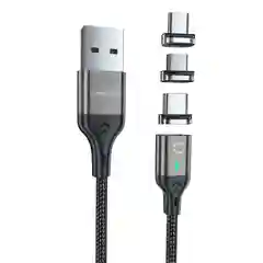 USB кабель магнинтный 4 пин для быстрой зарядки и передачи данных CharGuide Slim line 3.0