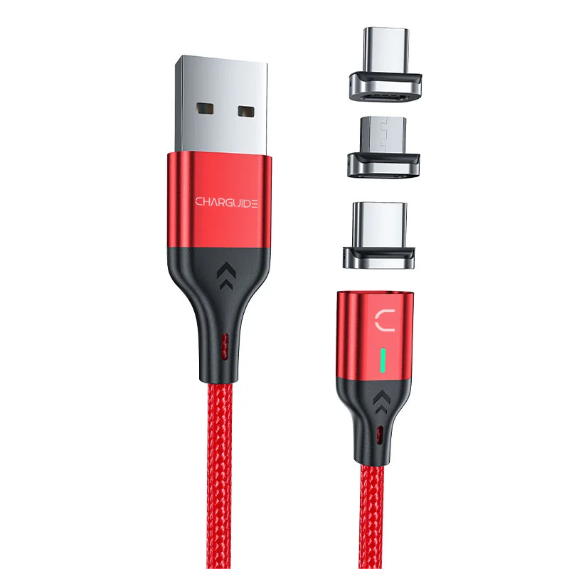 USB кабель магнинтный 4 пин для быстрой зарядки и передачи данных CharGuide Slim line 3.0