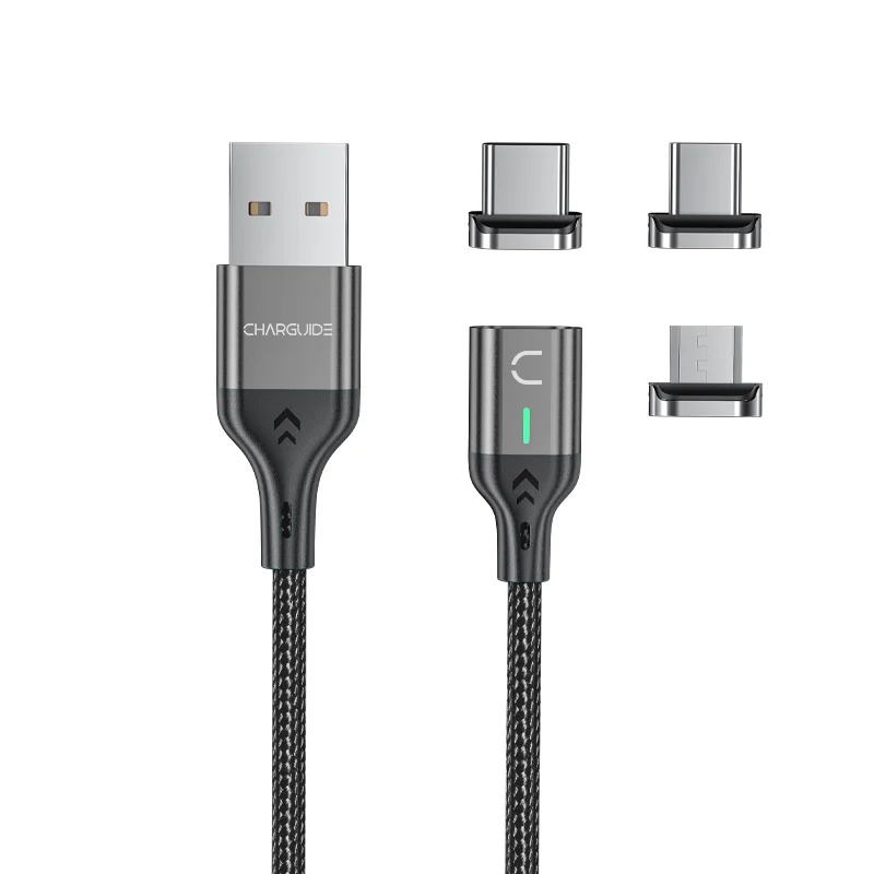 USB кабель магнинтный 4 пин для быстрой зарядки и передачи данных CharGuide Slim line 3.0