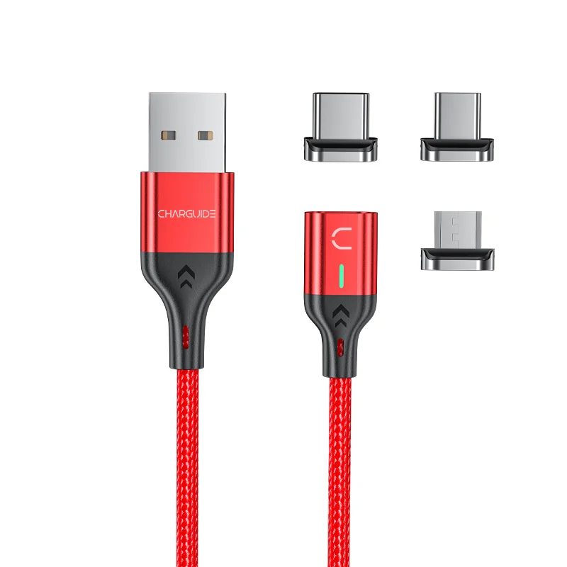 USB кабель магнинтный 4 пин для быстрой зарядки и передачи данных CharGuide Slim line 3.0
