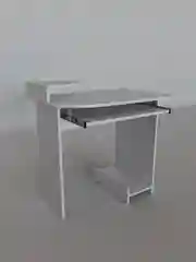 Белый стол компьютерный мини