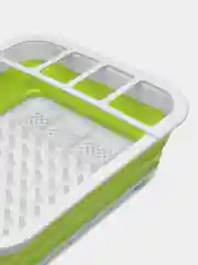 Салатовый сушилка для посуды складная, пластиковая 36*31*13 см