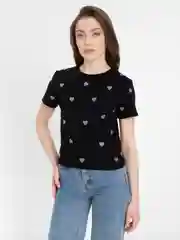 Черный футболка со стразами, топ со стразами
