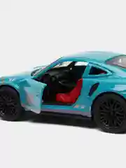 Машинка металлическая 1:36 спортивная бирюзовая с открывающимися дверями