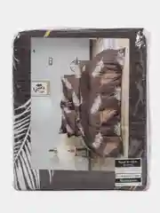 Постельное белье 1,5 сп / 2 спальное / евро Полисатин ivSubelIa "Перья на сером", 70x70