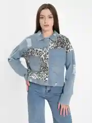 Джинсовая куртка женская, оверсайз