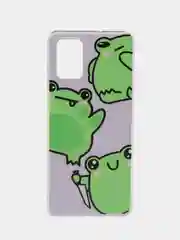 Лавандовый чехол на Samsung Galaxy A71 4G / Самсунг А71 4G прозрачный, с рисунком, защита камеры