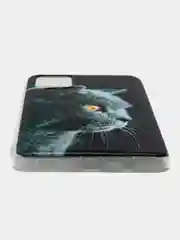 Сиреневый чехол на Samsung Galaxy A71 4G / Самсунг А71 4G прозрачный, с рисунком, защита камеры