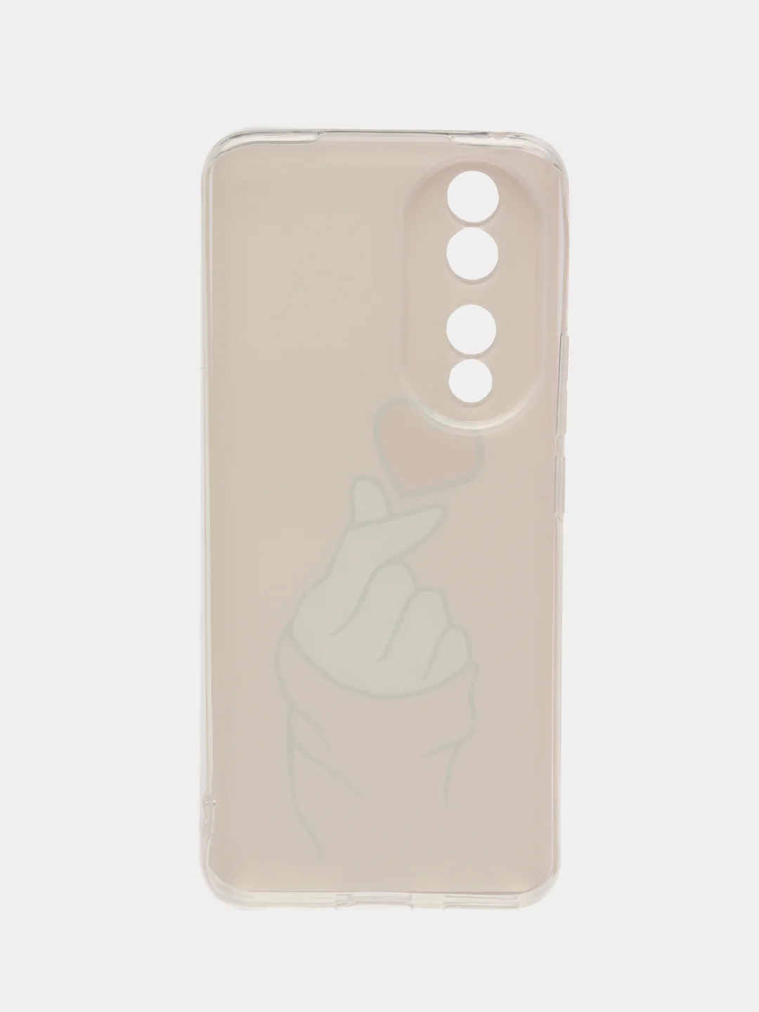 Коралловый силиконовый чехол на Honor 90 / Хонор 90 прозрачный, с рисунком, защита камеры