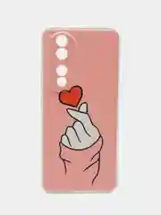 Коралловый силиконовый чехол на Honor 90 / Хонор 90 прозрачный, с рисунком, защита камеры