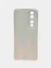 Оливковый силиконовый чехол на Honor 90 / Хонор 90 прозрачный, с рисунком, защита камеры