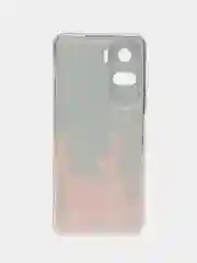 Оливковый силиконовый чехол на Honor 90 Lite / Хонор 90 Лайт прозрачный, с рисунком, защита камеры