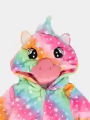 Разноцветный кигуруми пижама теплая для детей, комбинезон домашний костюм медведя единорога дракона