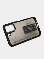 Черный чехол с подставкой на Xiaomi Redmi 13C и Poco C65 (Сяоми Редми 13Ц и Поко Ц65)