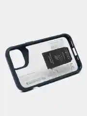Серый чехол с подставкой на iPhone 13 (Айфон 13)